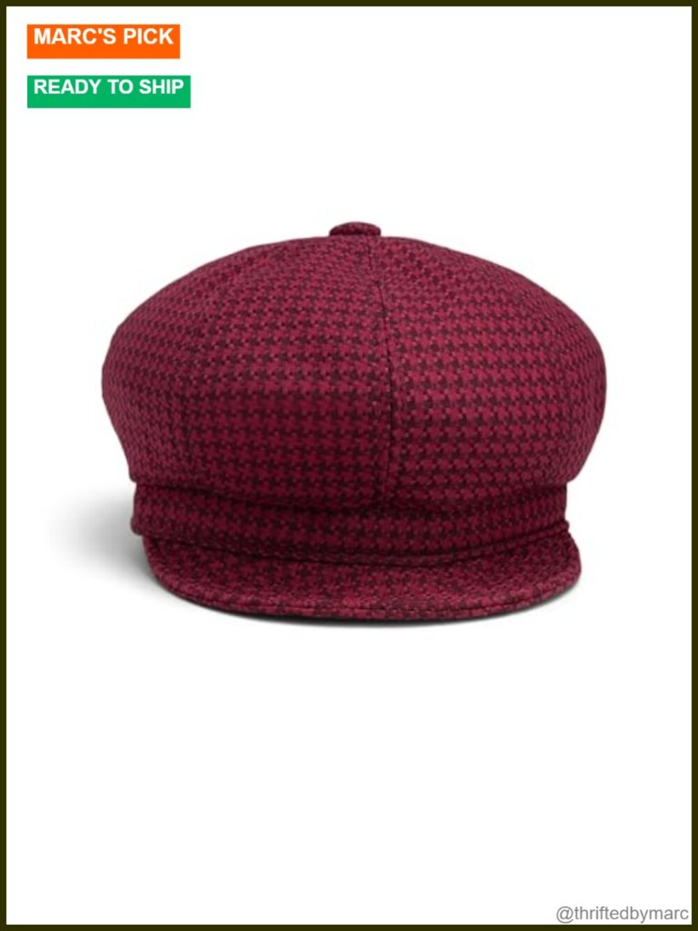 Wool Newsboy Cap Flatcap Cabbie Style Hat